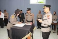 Proses Sertijab 6 Pejabat Polresta Tangerang yang terkena rotasi jabatannya