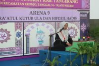 Salah satu penampilan Peserta Qiroatul Kutub Ula 