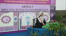 Salah satu penampilan Peserta Qiroatul Kutub Ula 