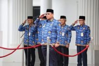 Pekan terakhir Pj Gubernur Banten Damenta menjadi Pembina Apel bersama seluruh pegawai dilingkungan Pemerintah Provinsi Banten