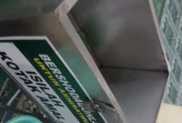 Kondisi kotak amal Masjid Al Falahiyah Kp Panggang Desa Slapajang Kecamatan Cisoka yang dibobol maling, Sabtu (08/02/2025)