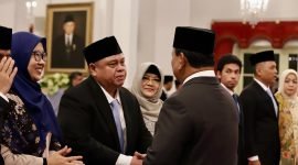 Prosesi Pelantikan Kepala dan Wakil Kepala BPKP oleh Presiden Prabowo Subianto