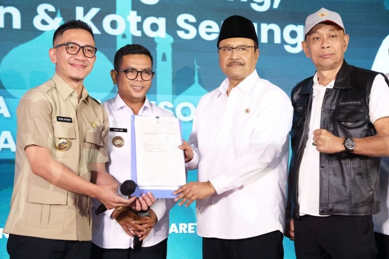 Formasi lengkap Mensos dan Wamensos hadiri acara di Provinsi Banten