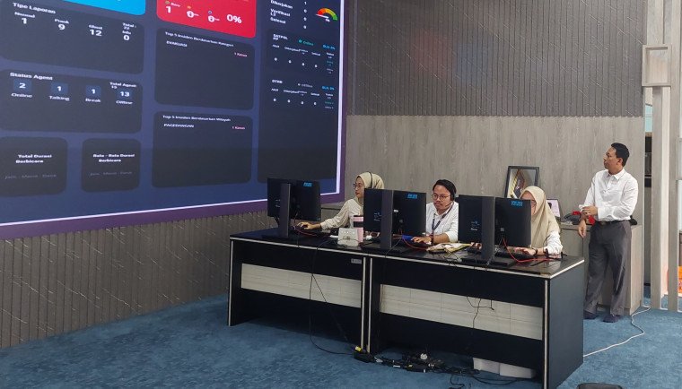 Penyampaian laporan layanan NTPD 112 Pemda Kabupaten Tangerang