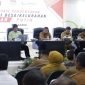 Bupati Tangerang saat memimpin acara Sosialisasi Kopdes Merah Putih yang dihadiri oleh 29 camat, 28 lurah, dan 246 kepala desa se-Kabupaten Tangerang di GSG Pemkab Tangerang pada Selasa (29/04/2025)