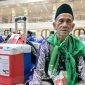 Sukanta (96) Jamaah Haji tertua asal Kecamatan Balaraja Kabupaten Tangerang saat diwawancarai di Masjid Agung Al-Amjad, Kabupaten Tangerang, Banten, Sabtu 10 Mei 2025 (foto ; Tribuntangerang.com) 