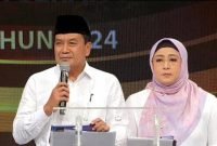 Bupati Tangerang Maesyal Rasyid bersama Wakil Bupati Tangerang Intan Nurul Hikmah 