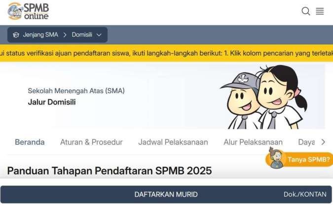 Ilustrasi Gambar Link SPMB Jalur Domisili Provinsi Banten Tahun 2025