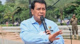 Bupati Tangerang Maesyal Rasyid saat membuka invitasi olahraga tradisional Tingkat Kabupaten Tangerang 