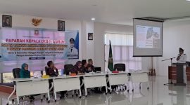 Wabup Tangerang menghadiri langsung paparan Kades Sodong pada Lomba Desa Tingkat Provinsi Banten, Jumat (13/06/2025)