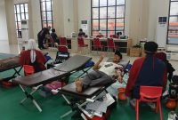 Donor Darah yang digelar Relawan Ambulance Kecamatan Legok bersama PMI Kabupaten Tangerang