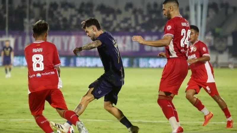 Skor Pertandingan antara Persita vs Semen Padang 2 - 0 di Stadion Indomilk Kecamatan Kelapa Dua, Sabtu (04/10/2025)