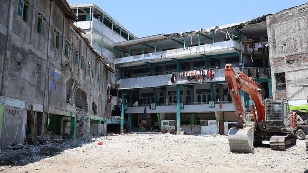 Kondisi Bangunan Ponpes Al Khoziny Sidoarjo Jawa Timur (foto ; detik.com)