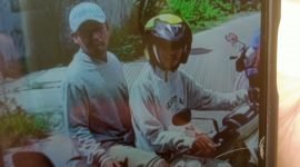 Screenshot vidio CCTV yang diduga pelaku curanmor disiang hari didepan Warung Madura Kp Ranca Sadang RT 18/06 Desa Tapos Kecamatan Tigaraksa Kabupaten Tangerang 