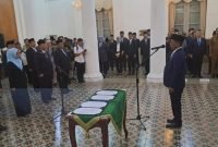 Pelantikan 23 Pejabat Eselon II Provinsi Banten oleh Gubernur Banten Andra Soni (Foto ; detik.com)