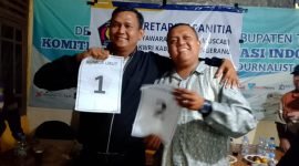 Heri nomor urut 1 dan Anoy nomor urut 2, Calon Ketua KWRI Kabupaten Tangerang (Sumber foto ; Antari)