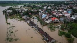 Foto udara Banjir diwilayah Kabupaten Tangerang 