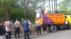 Kegiatan korve Anggota Polsek Tigaraksa bersama UPT DLHK wilayah 4 Kabupaten Tangerang dan Pemdes Sodong, Kamis (4/2/2026)