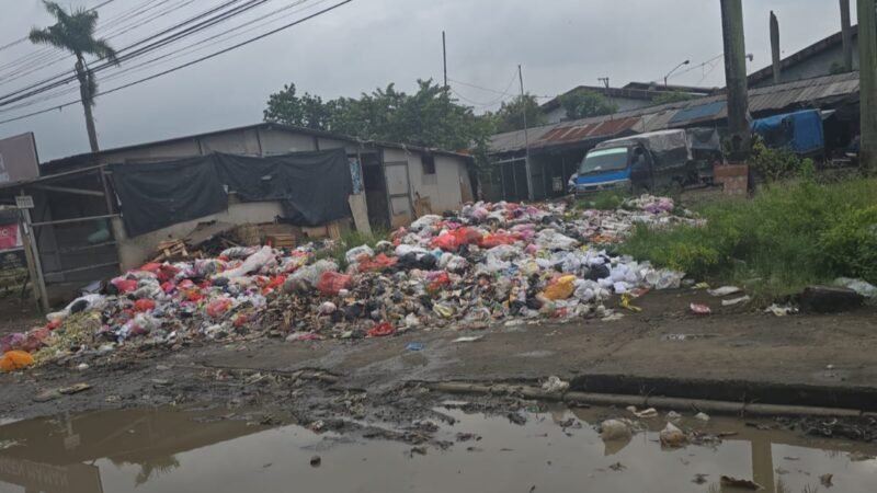 Pemandangan Tumpukan Sampah di Kawasan Industri PDP Pasar Kemis Kabupaten Tangerang