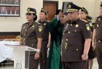 Prosesi Pelantikan Fajar Gurindro sebagai Kepala Kejari Kabupaten Tangerang di Kejati Banten 