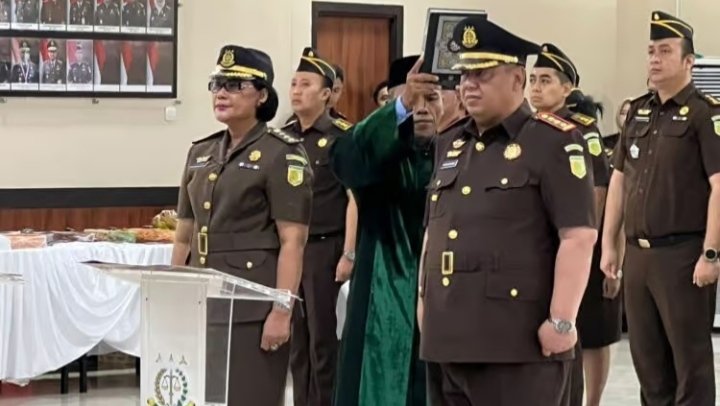 Prosesi Pelantikan Fajar Gurindro sebagai Kepala Kejari Kabupaten Tangerang di Kejati Banten 