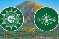 Logo ormas Islam besar di Indonesia yaitu NU dan Muhammadiyah 