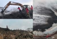 Lokasi Kebakaran di TPA Jatiwaringin Kabupaten Tangerang 