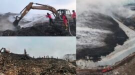 Lokasi Kebakaran di TPA Jatiwaringin Kabupaten Tangerang 