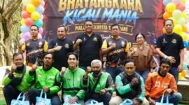 Usai acara para juara berpose bersama Kapolresta Tangerang dan Sekda Kabupaten Tangerang 