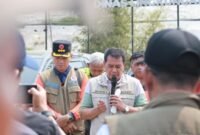 Bupati Tangerang Moch Maesyal Rasyid memimpin doa bersama 